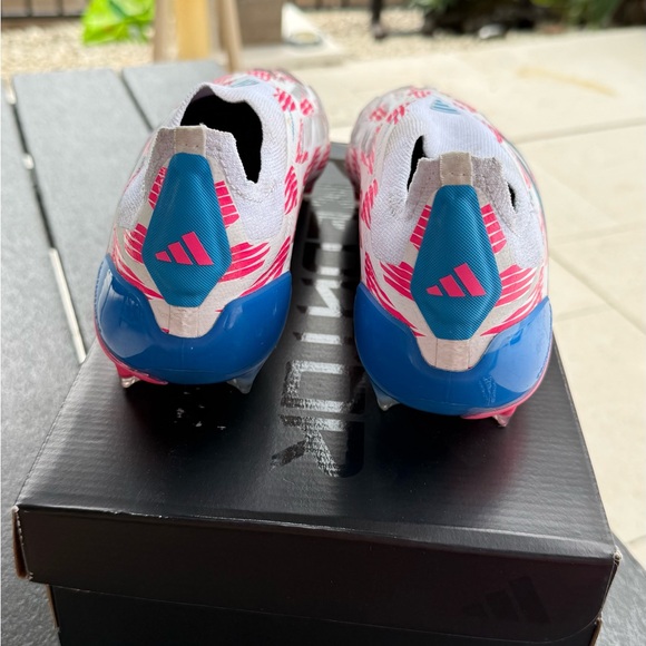 Adidas Predator Elite Laceless FG solar blue/solar pink soccer cleats Size 8 1/2 - Picture 7 of 9